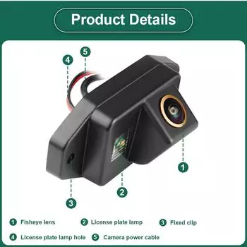 GreenYi HD AHD 1920x1080P 1000TVL водонепроницаемая автомобильная камера заднего вида для Toyota Prado Land Cruiser 120 2007-2011