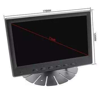 GreenYi HD AHD 7 дюймов 1024x600 цифровой IPS экран яркость 500CD/M2 AHD автомобильный монитор для системы камер помощи при парковке