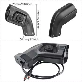GreenYi New Smart Blind Spot Radar BSD Alarm System Left/Right Long Arm Electronic Mirror Side Camera Dual Lens For Truck Bus