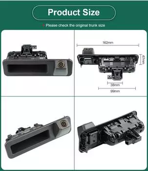GreenYi Starlight Night Vision Водонепроницаемая HD AHD 1080P Автомобильная камера заднего вида для ручки багажника для BMW 1 серии X1 X3 X5 2018-2020