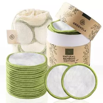 Greenzla Многоразовые диски для снятия макияжа Wa Greenzla Многоразовые диски для снятия макияжа (20 шт.), 1 шт.