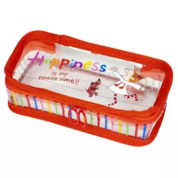 Greeting Life Clear Pencil Case Happiness Red Coco-chan RYZ-1021 красный