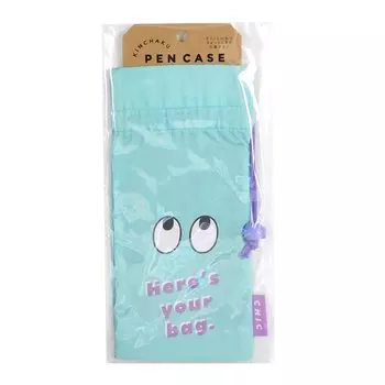Greeting Life Drawstring Pen Case Mint Green MMZ-370