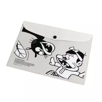 Greeting Life Flat Case Fujio Akatsuka Bakabon Papa Eel Dog AFZ-34