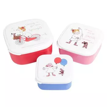 Greeting Life Seal Container Set of 3 Red Coco-chan RYL-900.