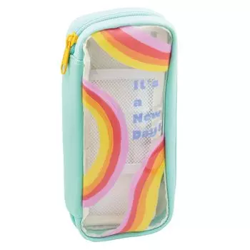 GreetingLife Flat Pencil Case TIDY Chic Rainbow Mint MMZ-404