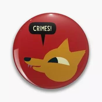 Gregg Lee Crimes, мягкая булавка на пуговицах, модный творческий металлический подарок, забавный декор, шляпа, женская одежда, брошь, воротник, мультяшная булавка на лацкане, милый значок, ювелирные изделия 32mm(1.25in)