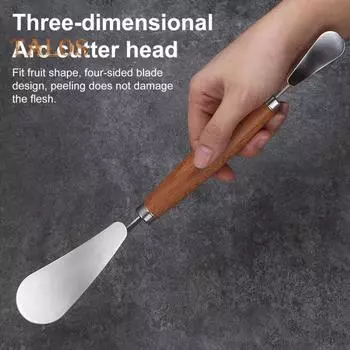 Грейпфрутовый нож из нержавеющей стали Гранатовый нож Эргономичная ручка Кухонный нож для чистки лимона, апельсина, лука серебряный