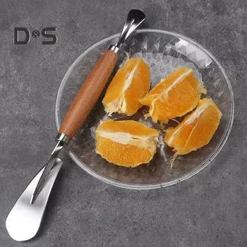 Грейпфрутовый нож из нержавеющей стали Гранатовый нож Эргономичная ручка Кухонный нож для чистки лимона, апельсина, лука серебряный