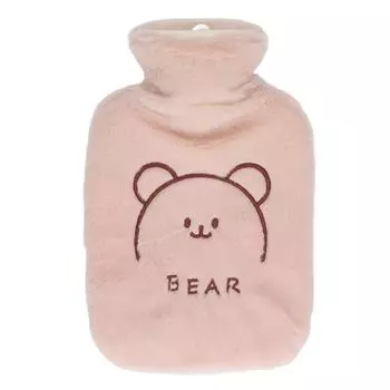 Грелка 1000 мл Хаки Милый Медведь Стиль Утолщенный ПВХ Грелка с Чехлом для Дома Зима
