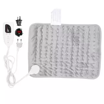 Грелка для физиотерапии, маленькая шиферно-серая электрическая подушка с 6 передачами, регулировка температуры EU Plug 220V
