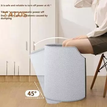 Грелка для ног под столом, портативный персональный обогреватель, полностью закрытый, тихий, для использования в офисе, дома, зимой серый