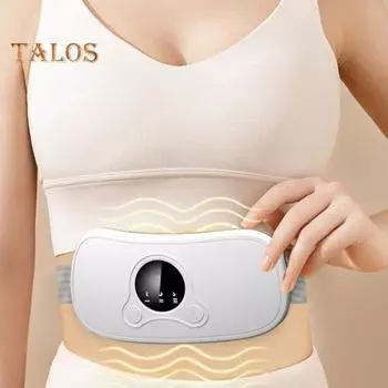 Грелка для периодов с 3 режимами массажа, быстрый нагрев, низкий уровень шума, регулируемая температура, обезболивающий нагревательный пояс, массажное устройство розовый