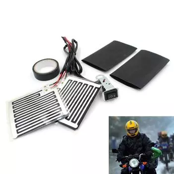 Грелка для ручек, 12 В, ручки с подогревом для мотоцикла, грелка руля с электрическим подогревом чёрный