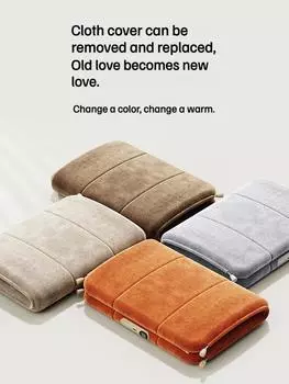 Грелка для рук Графеновая теплая сумка для рук Съемный браслет без нагрева воды Для отдыха на природе Путешествия Пешие прогулки Внешний аккумулятор Зимний портативный 10000mAh хаки