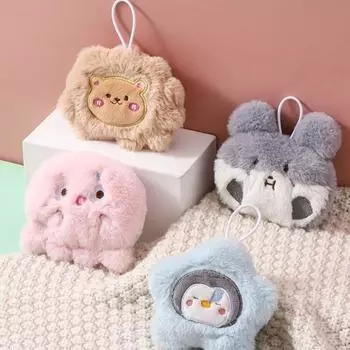 Грелка для рук Мини-плюшевая самонагревающаяся грелка для рук Теплая грелка с рисунком из мультфильма Грелка-сумка