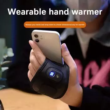 Грелка для рук с цифровым дисплеем температуры для ежедневной работы на открытом воздухе Спорт Быстрый нагрев Согревающий инструмент для обогрева