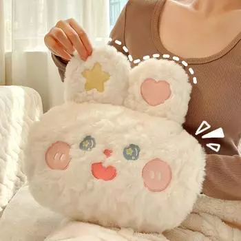 Грелка для рук, взрывозащищенная, плюшевая, согревающая, сокровище, симпатичное, зимнее, электрическое, теплое сокровище, животик для девочки с теплой водой, мультфильм