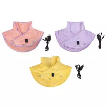 Грелка для шеи и плеч Мягкая, для снятия дискомфорта Регулировка температуры Функция синхронизации Электрический массаж шеи S Orange Pink