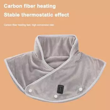 Грелка для шеи, массажер с подогревом, USB, электрический шейный массажер, облегчение боли, корсет для спины, компрессионный инструмент для шеи и плеч