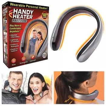 Грелка для шеи, перезаряжаемая, тепловая терапия, 4 настройки нагрева, портативная грелка для шеи, шарф с подогревом для использования на открытом воздухе и в помещении, для взрослых, детей и пожилых людей серый