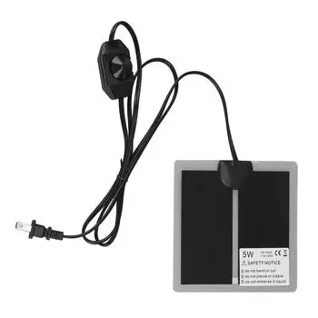 Грелка для террариума для рептилий, быстрый нагрев, 110 °C, водонепроницаемая, регулируемая температура, надежная для