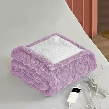 Грелка фланелевая, электроодеяло, домашний матрас, электроодеяло, электроодеяло, плед, размер США 62 X 84 дюйма One Size фиолетовый