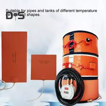 Грелка из силиконовой резины, устойчивая к коррозии, электрическая тепловая пленка, горячий нагревательный коврик, постоянная температура D