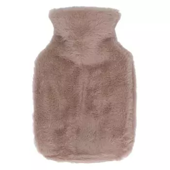 Грелка с мягким плюшевым чехлом 1000 мл, противоожоговая, с двойной вставкой для рук, грелка для рук