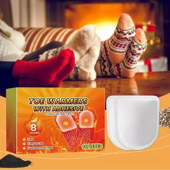 Грелки для ног, одноразовые грелки для пальцев ног, длительный нагрев, 8 часов теплая грелка для ног, грелки для пальцев ног для активного отдыха на открытом воздухе