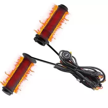 Грелки для рук Atv Utv Подогрев руля Atv Utv Подогрев руля Atv Utv Подогрев руля Электрическая ручка с подогревом Нескользящая для Atv Utv чёрный