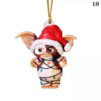 Гремлины Гизмо Фея Светильник Санта-Клауса Подвесная Рождественская Фигурка Украшение Декор Рождественская Елка Украшение