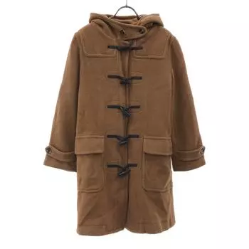 GRENFELL British wool blend Duffel coat 38 Brown Women Used