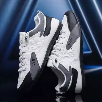 Grey Lace-up Sneakers Man Size 46 Casual Tennis For Men Sports Shoes 34 Casual Low Cost Street Due To Footwears Collection 39