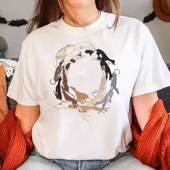 Greyhound Tee женская аниме Y2K Tee девушка 2000-х годов одежда M