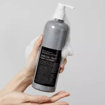 Greymelin Charcoal Crazy Foam Cleanser 500 мл, очищение от токсинов в Корее