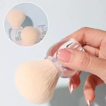 Грибная кристальная кисть для ногтей Прозрачная гелевая краска Кисти для очистки пыли Кисть для макияжа Инструменты для маникюра и дизайна ногтей 2