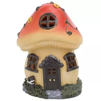 Грибная наружная статуя на солнечных батареях светильник для садовой скульптуры декоративный светильник автоматический датчик орнамент L