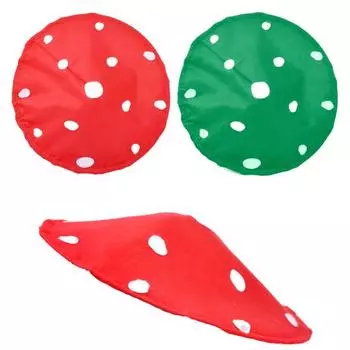 Грибная шляпа, красный/зеленый костюм грибной шляпы с белыми точками для детей и взрослых, аксессуар для косплея, праздничная шапочка для фотосессий на сцене Kid красный