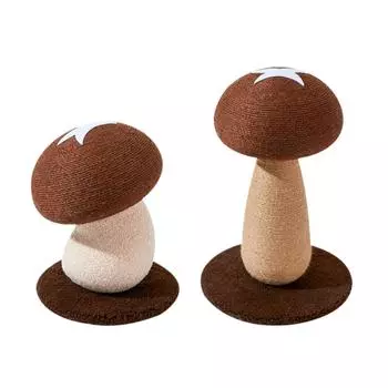 Грибной кошачий столбик Защитите свою мебель Интерактивная игрушка для кошек Игрушка для кошек Grind Claw Вертикальная когтеточка для взрослых кошек Домашние кошки S