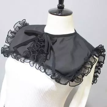 Грибок Край Щедрый Воротник Темно-синий Воротник Декоративный Воротник Поддельный Воротник белый