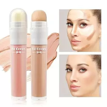 Грибовидная головка консилера, основа, долговечная пудра для снятия макияжа, вихревая подушка-карандаш