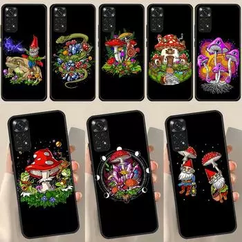 Грибы Хиппи волшебный гриб для Redmi Note 12 Pro Plus Чехол для Redmi Note 10 8 9 11 Pro 12S 11S 10S 9S 9C 10C 12C Чехол Redmi Note 12 4G
