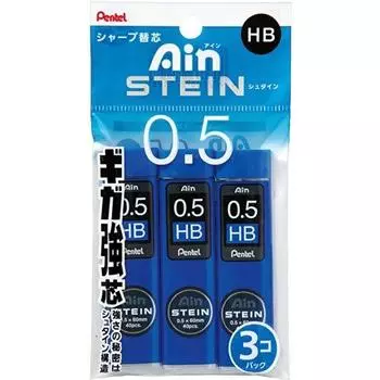 Грифель для механического карандаша Pentel Einstein HB XC275HB-3P 3 шт. в упаковке