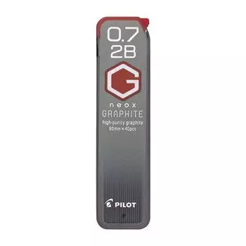 Грифель для механического карандаша Pilot Neox Graphite 2B 10 шт. HRF7G2002B 0,7 чёрный