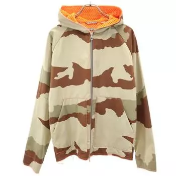 GRIFFIN сделано в Италии Камуфляжный узор Толстовка с капюшоном на молнии с длинным рукавом Мужская Б/У