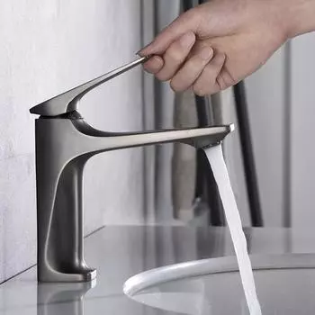 Grifos de cocina con latn nucleo de laton, Grifo de fregadero de Bao Moderno, monomando, montado en cubierta, mezclador de agua Cali