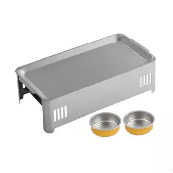 Гриль-барбекю Поднос для подогрева пищи Противоожоговые нагревательные печи для барбекю для ресторана argent