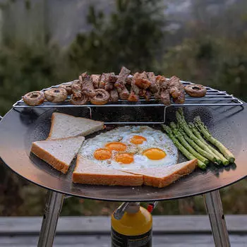 Grill Expander Cooking Grate Multifunctional Portable Stainless Steel Accessory for