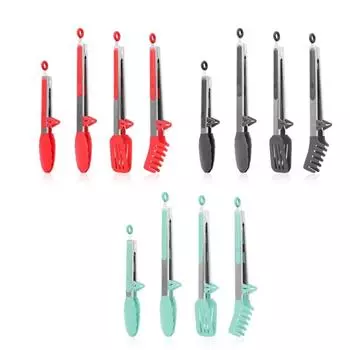 Grill Tongs Cooking Utensils for BBQ Baking Barbecue Clip Kitchen Accessories Camping Supplies Pasta Spaghetti Tongs